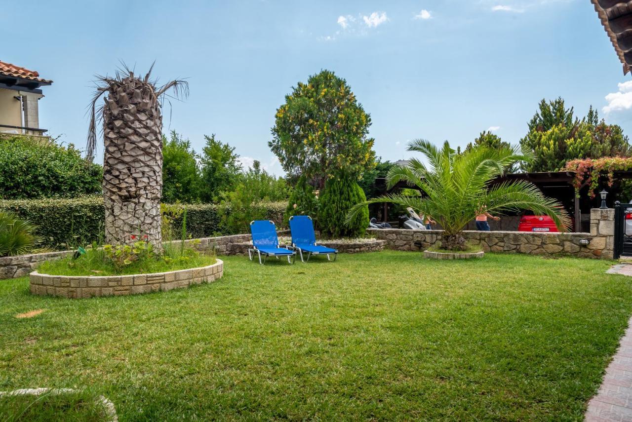 Blue Thea Luxury Villa In Afitos المظهر الخارجي الصورة