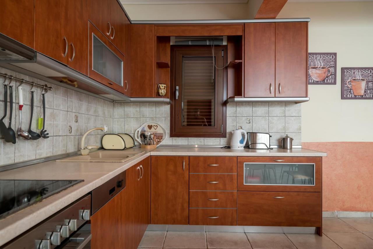 Blue Thea Luxury Villa In Afitos المظهر الخارجي الصورة