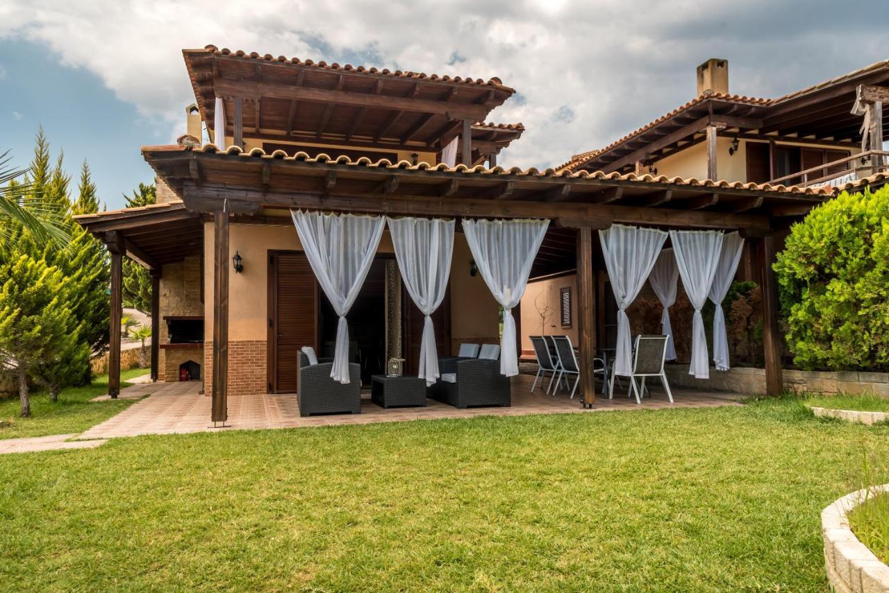 Blue Thea Luxury Villa In Afitos المظهر الخارجي الصورة